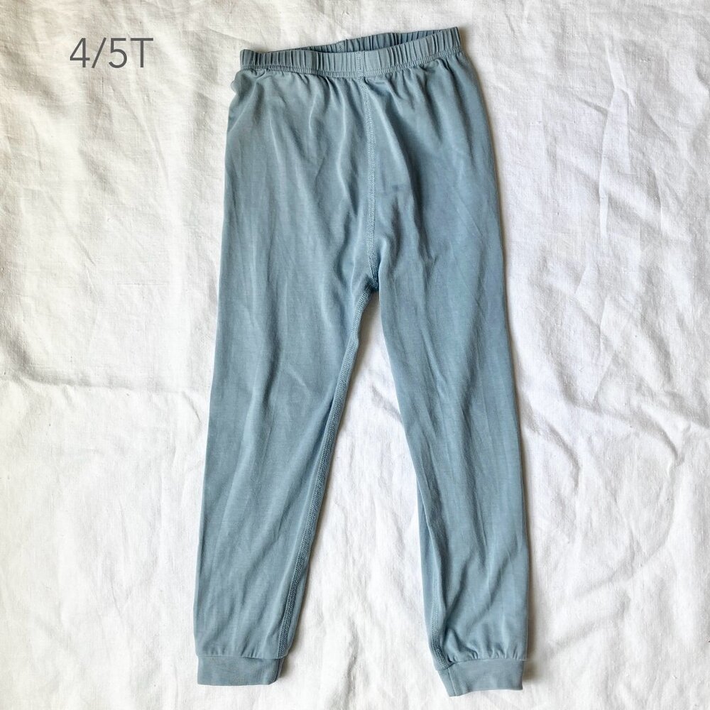 🪴5/$30 Nest Designs 4/5T Toddler Girl Boy Blue Leggings Pajamas